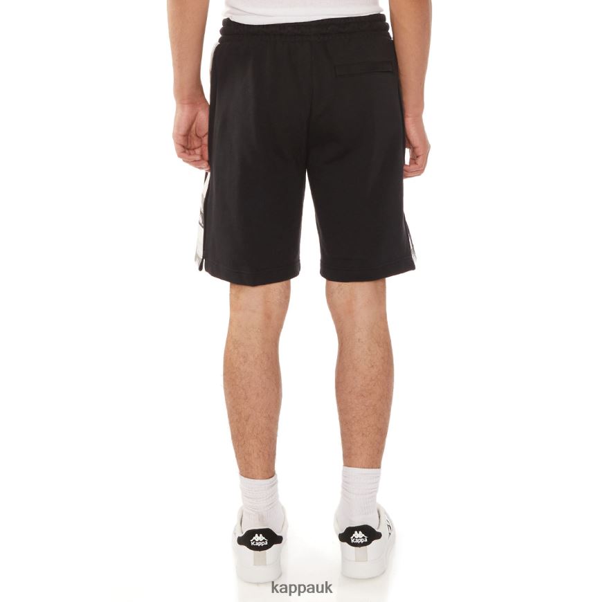 Kappa 222 Banda Jared Shorts Black Jet 408H4N227 - Kappa Trainers UK