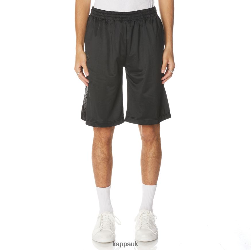 Kappa 222 Banda Treadwellz Shorts Black Jet 408H4N270 - Kappa Tracksuit UK
