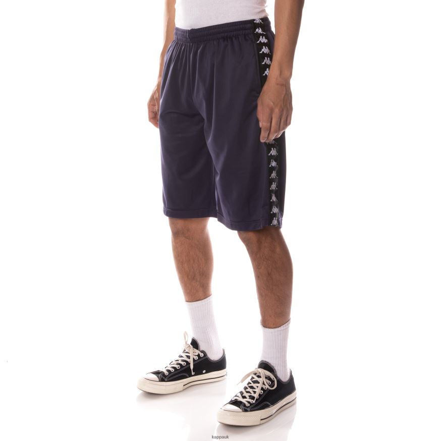 Kappa 222 Banda Treadwellz Shorts Navy Black 408H4N266 - Kappa Trainers UK