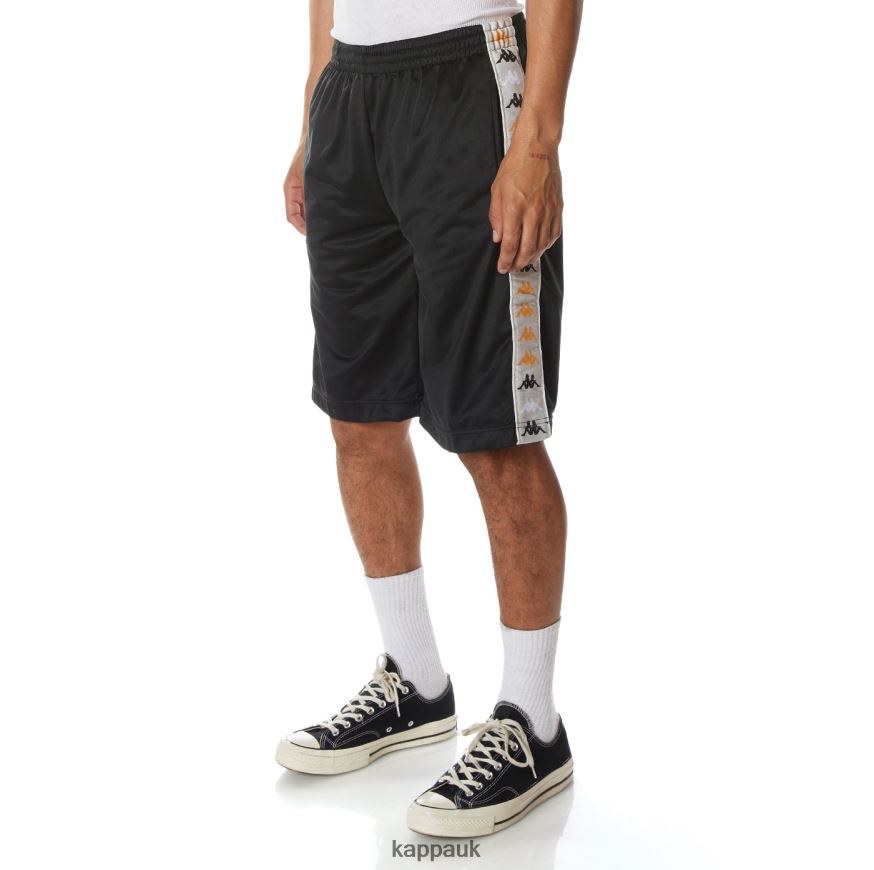 Kappa 222 Banda Treadwellzin 2 Shorts Black Smoke 408H4N264 - Kappa Tracksuit UK