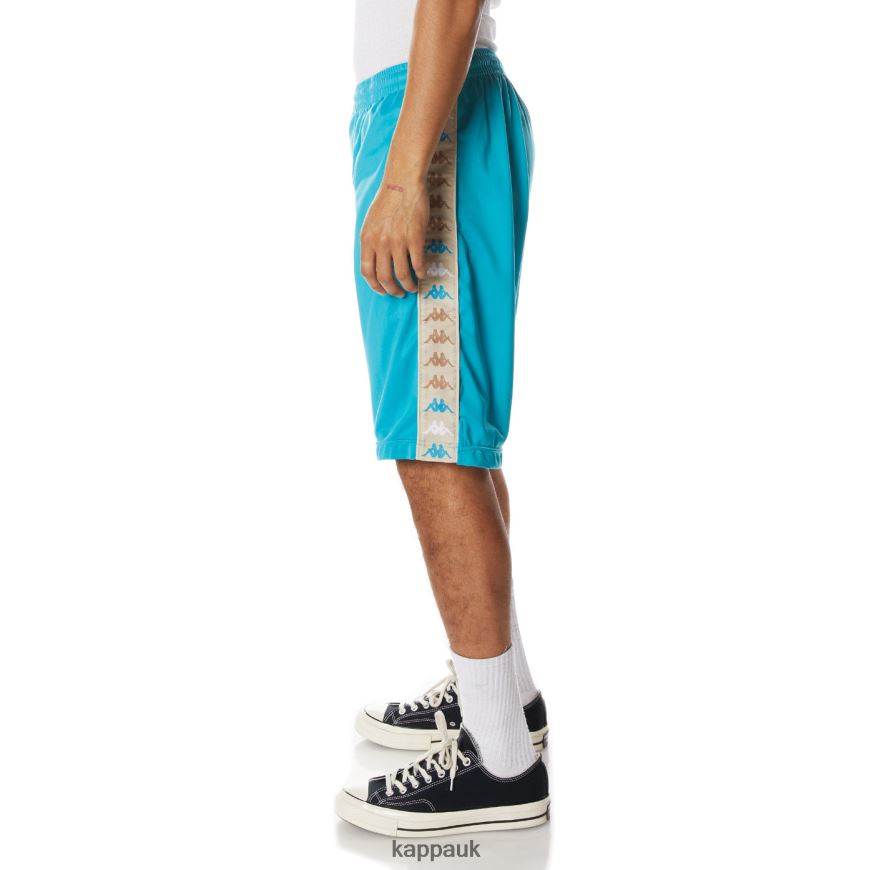 Kappa 222 Banda Treadwellzin 2 Shorts Dark Aqua 408H4N261 - Kappa Tracksuit UK