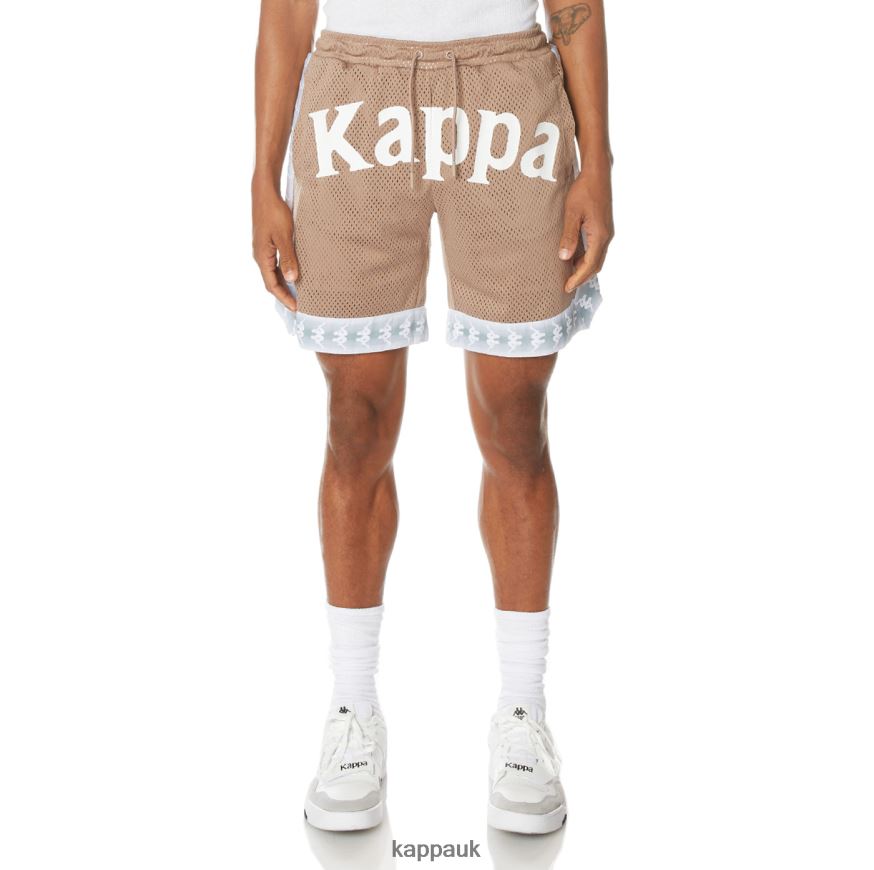 Kappa 222 Banda Vosker Shorts Beige 408H4N254 - Kappa Trainers UK