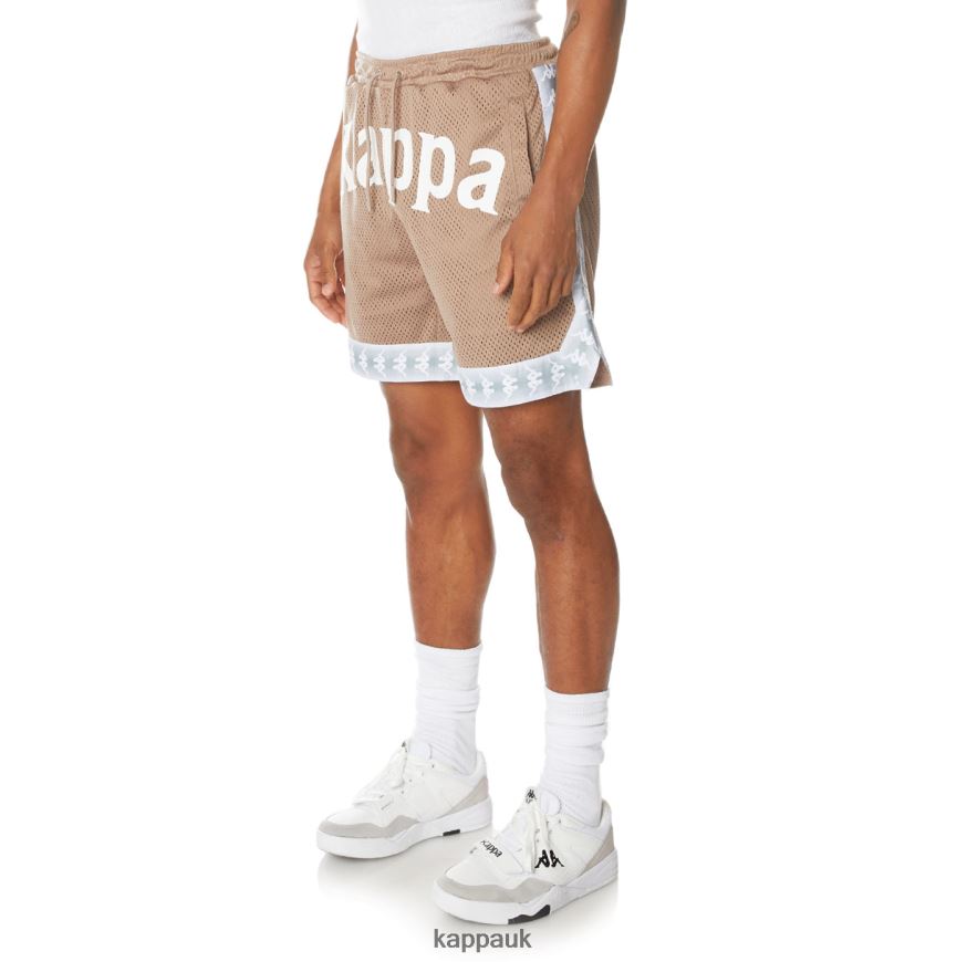 Kappa 222 Banda Vosker Shorts Beige 408H4N254 - Kappa Trainers UK