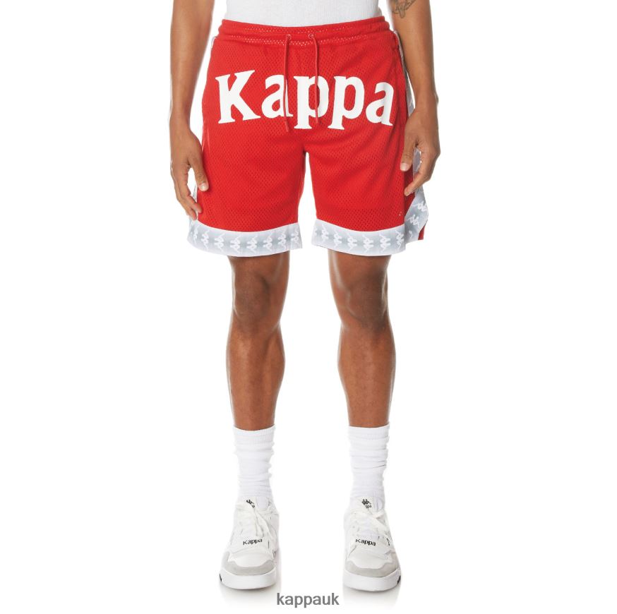 Kappa 222 Banda Vosker Shorts Red 408H4N245 - Kappa Trainers UK