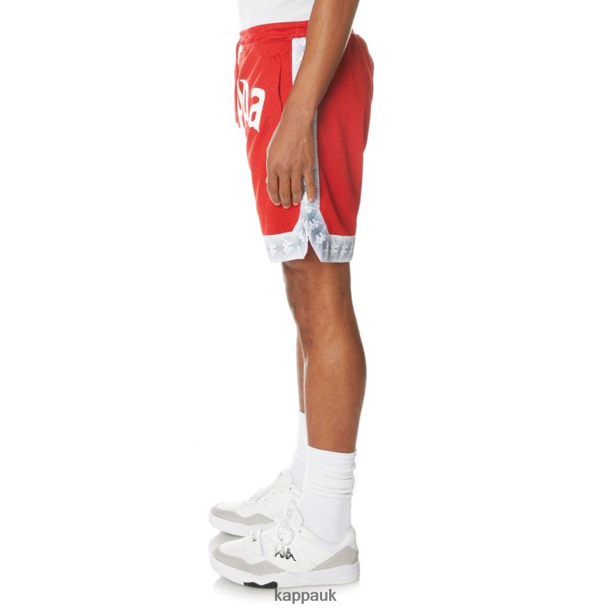 Kappa 222 Banda Vosker Shorts Red 408H4N245 - Kappa Trainers UK