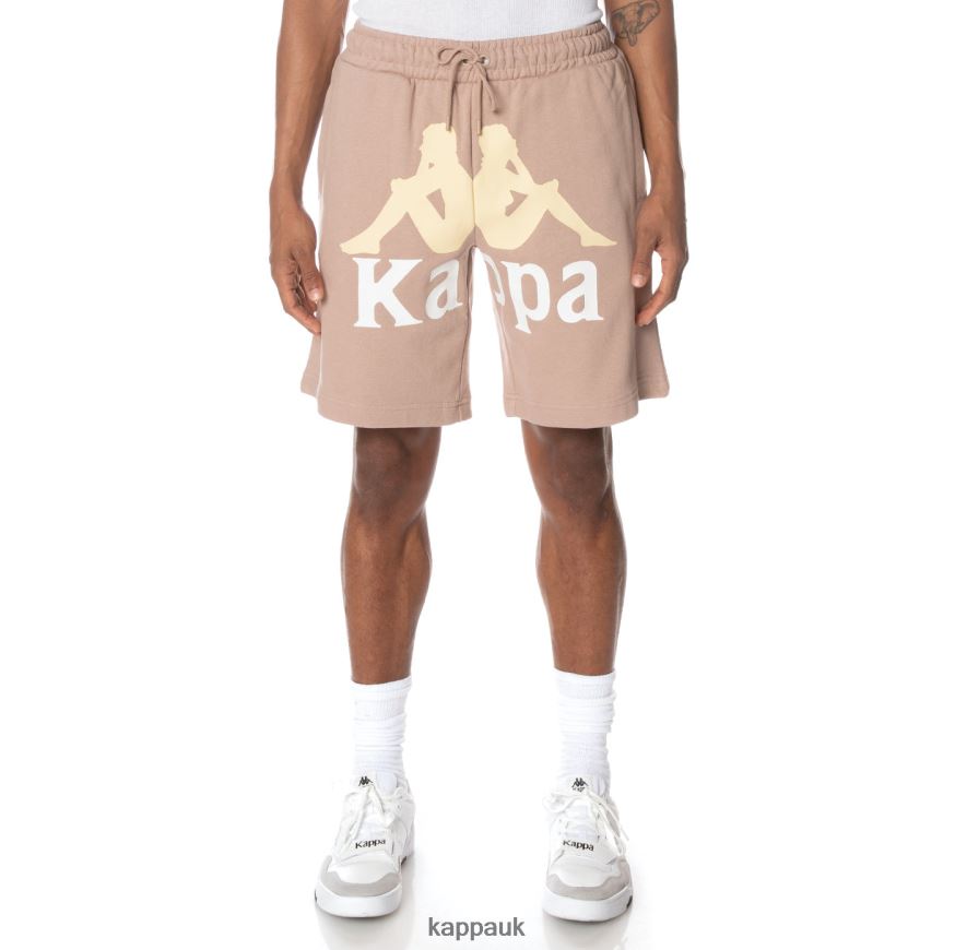 Kappa Authentic Anjuan Shorts Beige 408H4N252 - Kappa Tracksuit UK