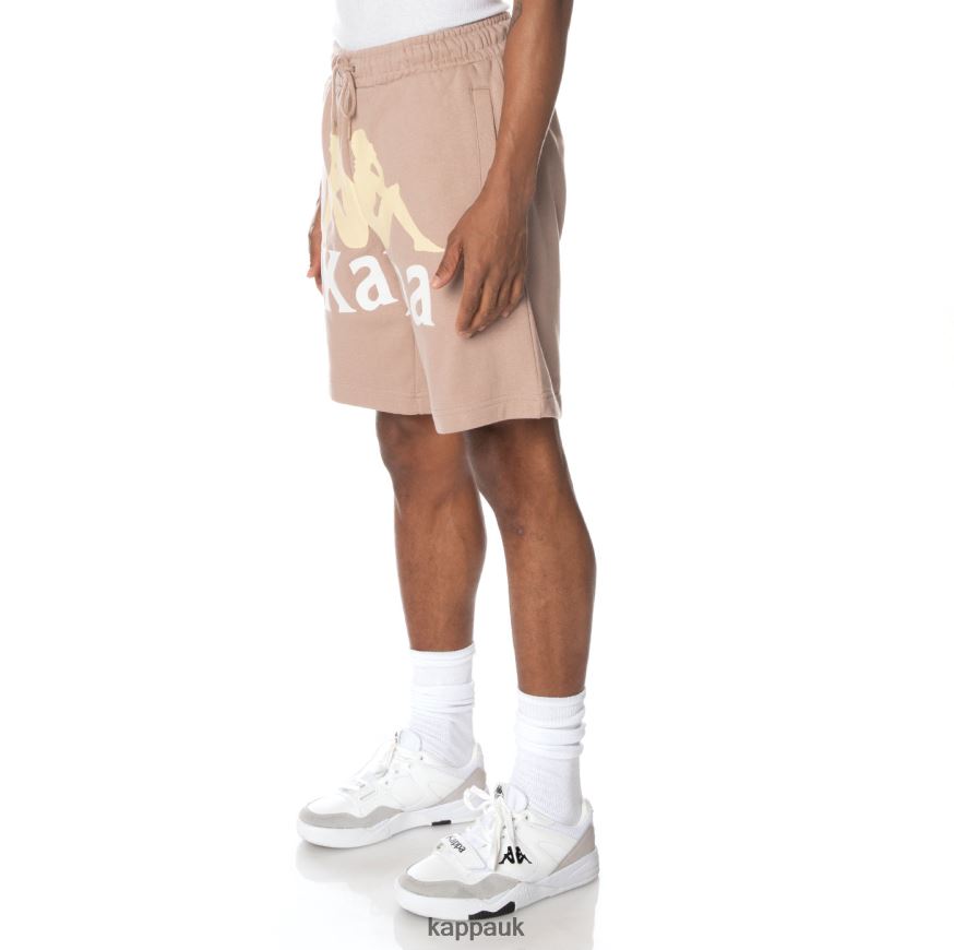 Kappa Authentic Anjuan Shorts Beige 408H4N252 - Kappa Tracksuit UK