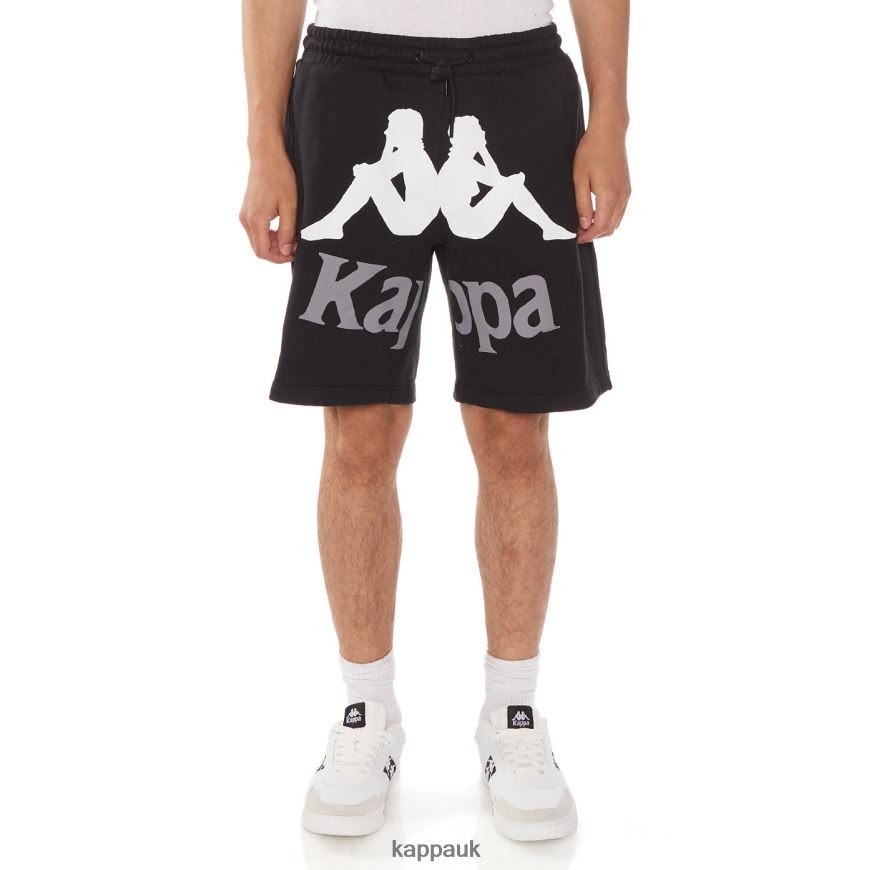 Kappa Authentic Anjuan Shorts Black Jet 408H4N230 - Kappa Trainers UK