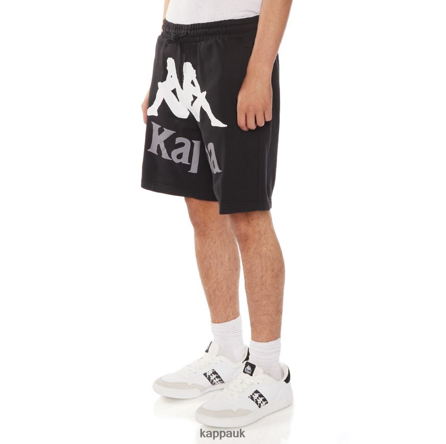 Kappa Authentic Anjuan Shorts Black Jet 408H4N230 - Kappa Trainers UK