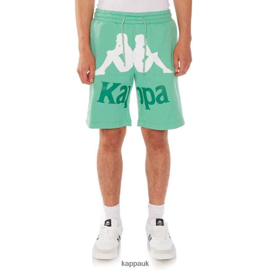 Kappa Authentic Anjuan Shorts Green 408H4N216 - Kappa Tracksuit UK