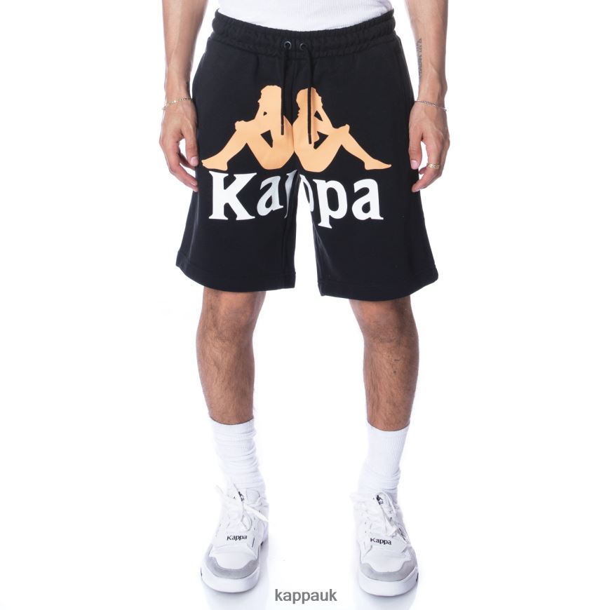 Kappa Authentic Anjuan Shorts Jet Black 408H4N251 - Kappa Trainers UK