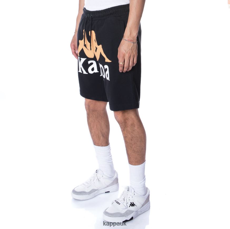 Kappa Authentic Anjuan Shorts Jet Black 408H4N251 - Kappa Trainers UK