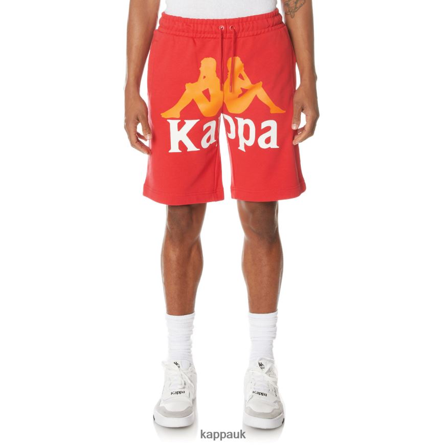 Kappa Authentic Anjuan Shorts Red 408H4N242 - Kappa Trainers UK
