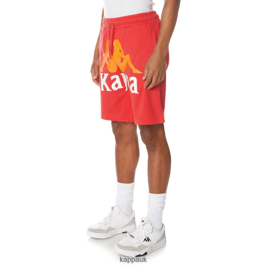 Kappa Authentic Anjuan Shorts Red 408H4N242 - Kappa Trainers UK
