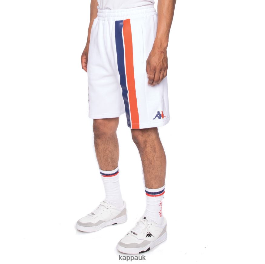 Kappa Authentic Credy Gumball 3000 Shorts White 408H4N278 - Kappa Trainers UK