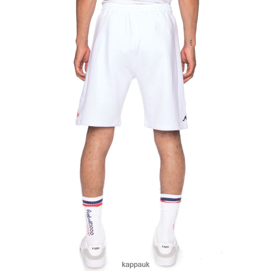 Kappa Authentic Credy Gumball 3000 Shorts White 408H4N278 - Kappa Trainers UK