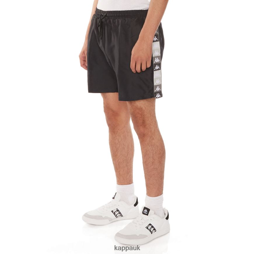 Kappa Authentic Grant Swim Trunks Black Jet 408H4N226 - Kappa UK