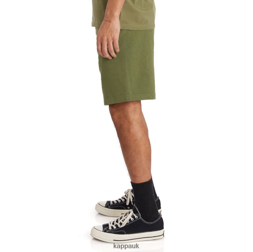 Kappa Authentic Sangone Shorts Green Olive 408H4N265 - Kappa UK
