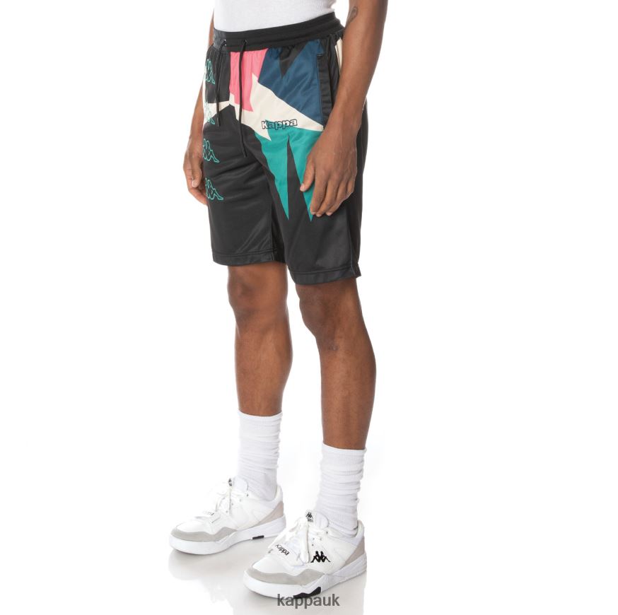 Kappa Logo Key Shorts Jet Black 408H4N255 - Kappa Tracksuit UK