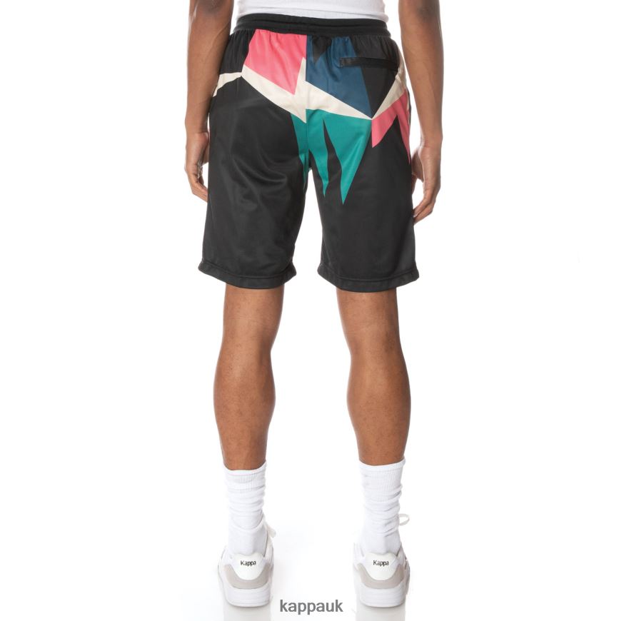 Kappa Logo Key Shorts Jet Black 408H4N255 - Kappa Tracksuit UK