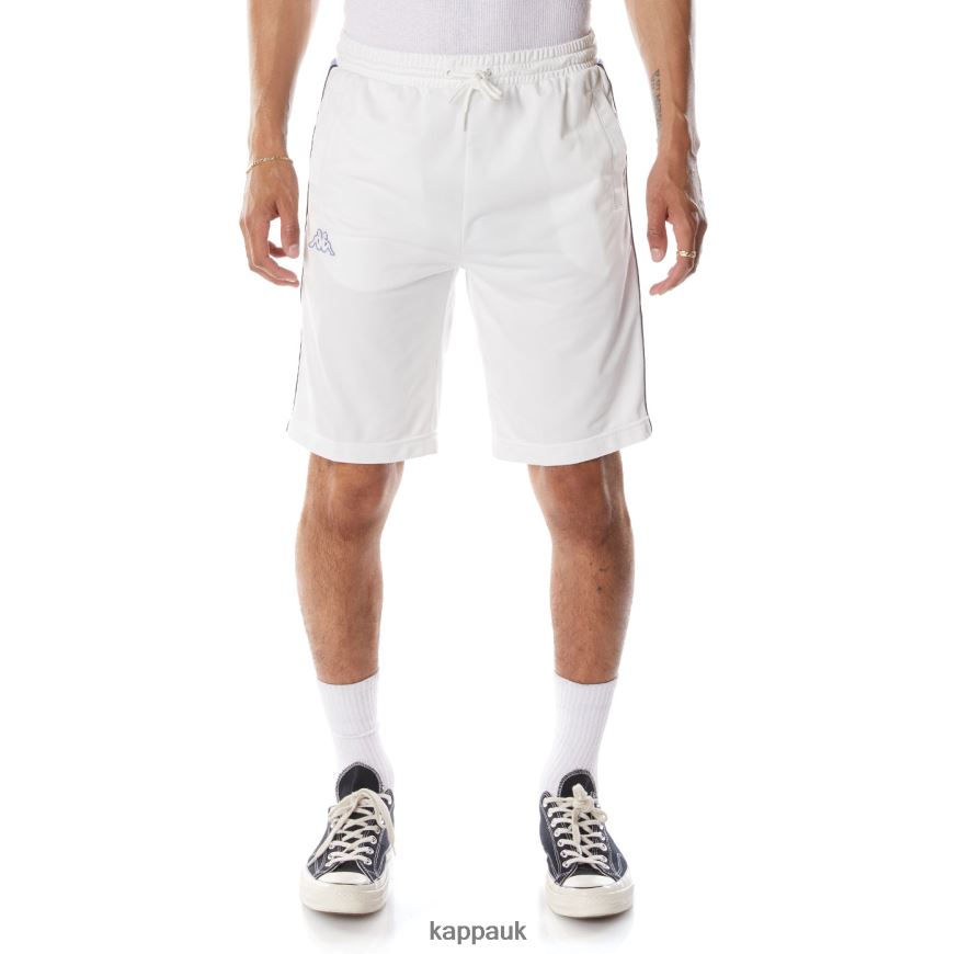 Kappa Logo Tape Asved 2 Shorts White Blue 408H4N260 - Kappa Trainers UK