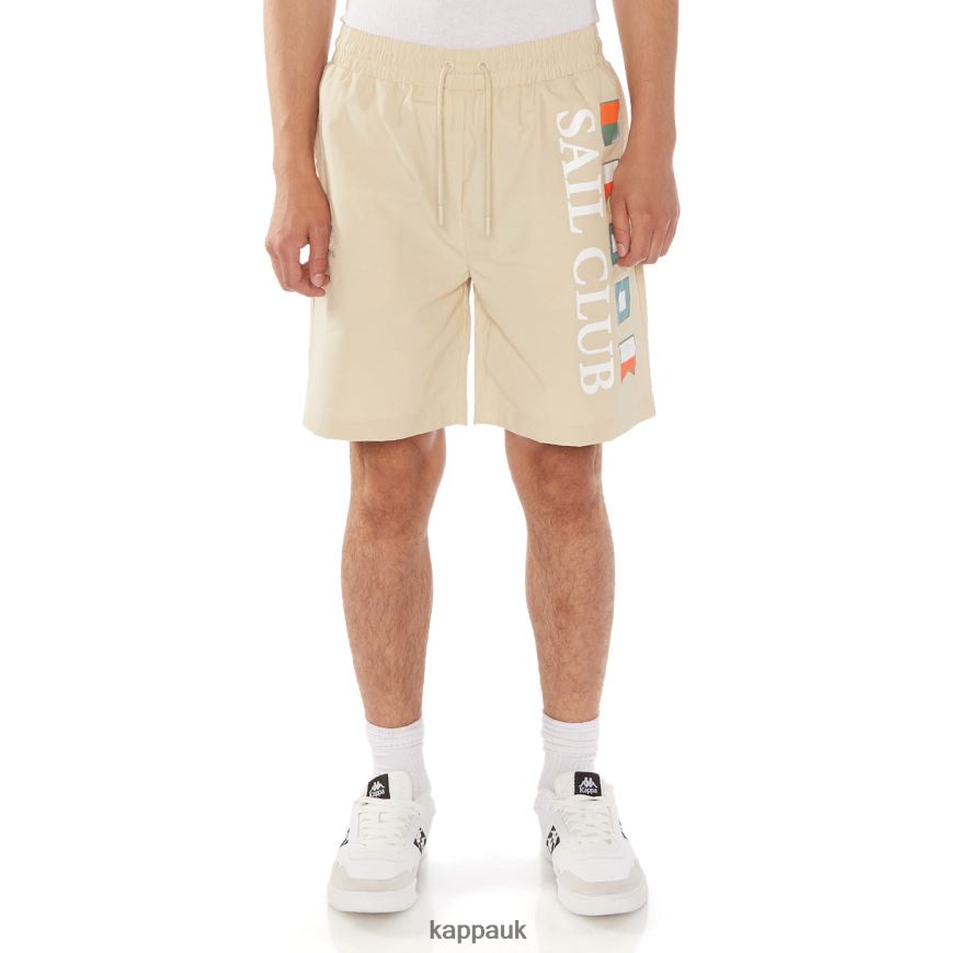 Kappa Redd Shorts Beige 408H4N219 - Kappa Tracksuit UK