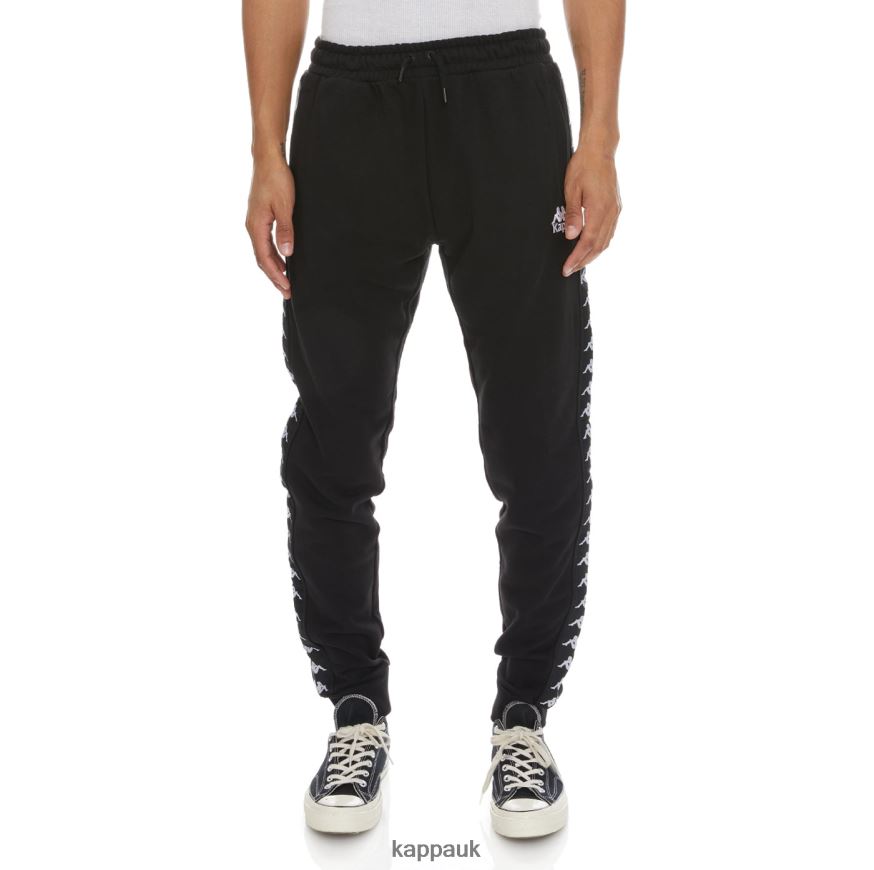 Kappa 222 Banda Alanz 2 Sweatpants Black 408H4N66 - Kappa Tracksuit UK