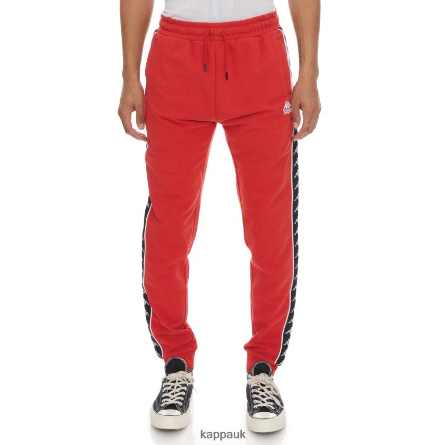 Kappa 222 Banda Alanz 2 Sweatpants Red Black 408H4N64 - Kappa UK