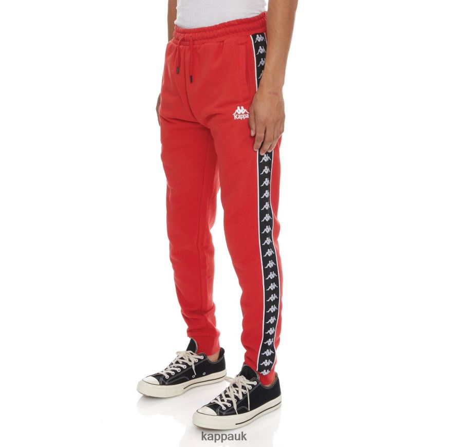 Kappa 222 Banda Alanz 2 Sweatpants Red Black 408H4N64 - Kappa UK