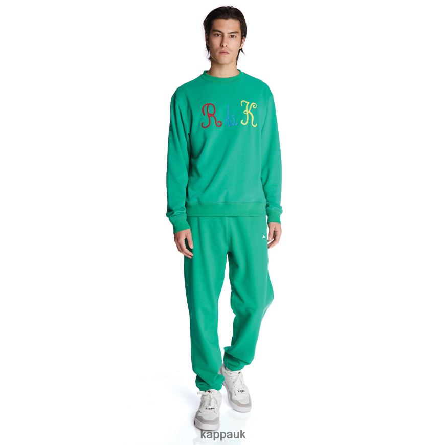 Kappa Robe Giovani Aurion Sweatpants Kelly Green 408H4N71 - Kappa Trainers UK