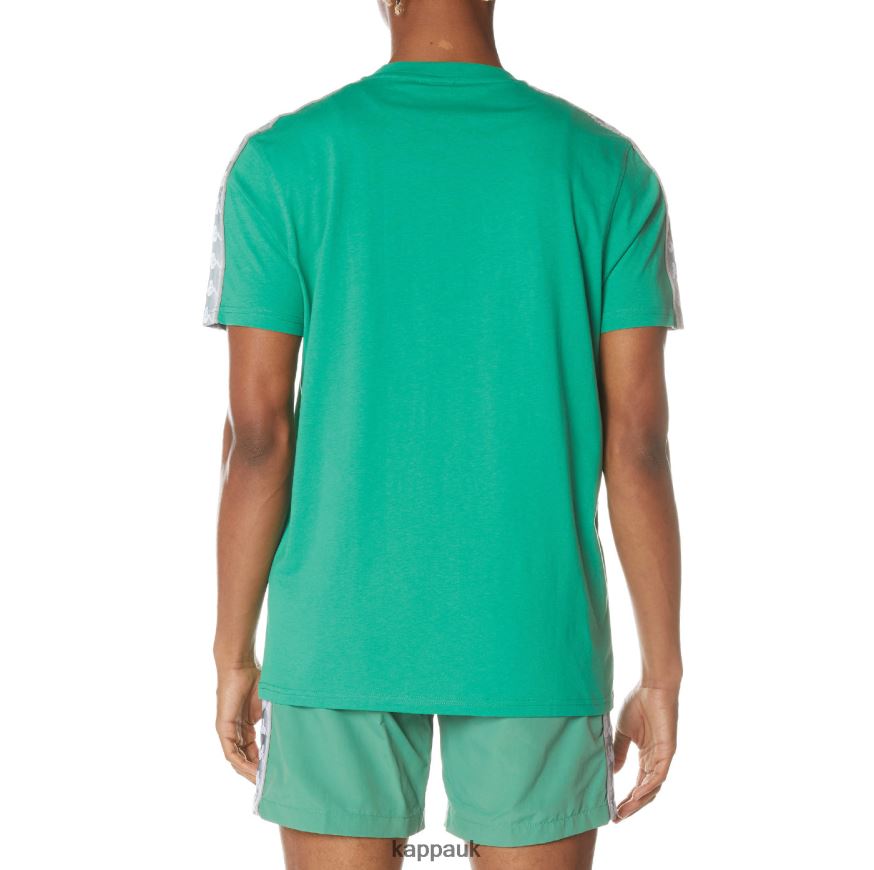 Kappa 222 Banda Dabst T-Shirt Green 408H4N146 - Kappa Trainers UK