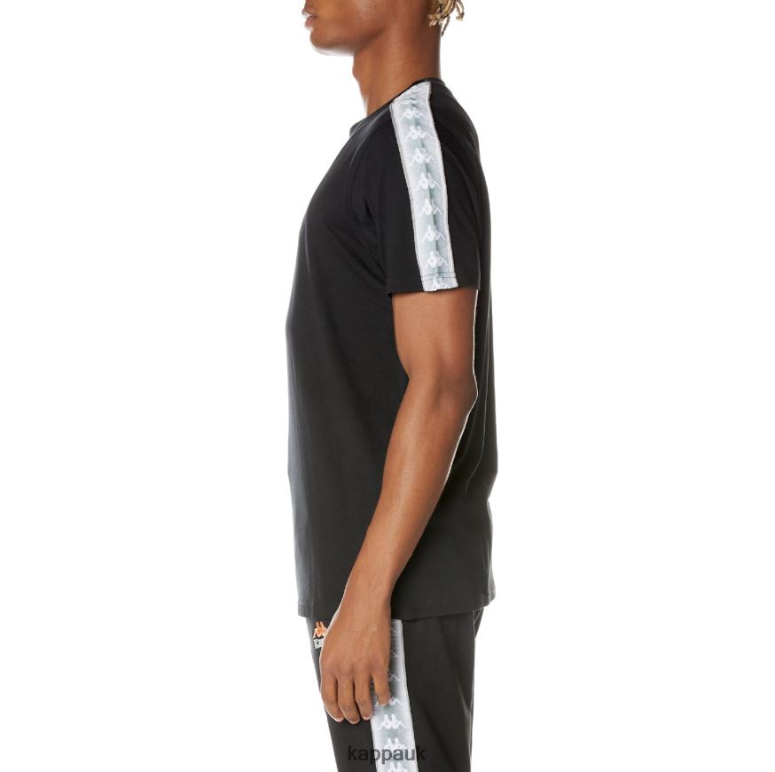Kappa 222 Banda Dabst T-Shirt Jet Black 408H4N158 - Kappa Trainers UK