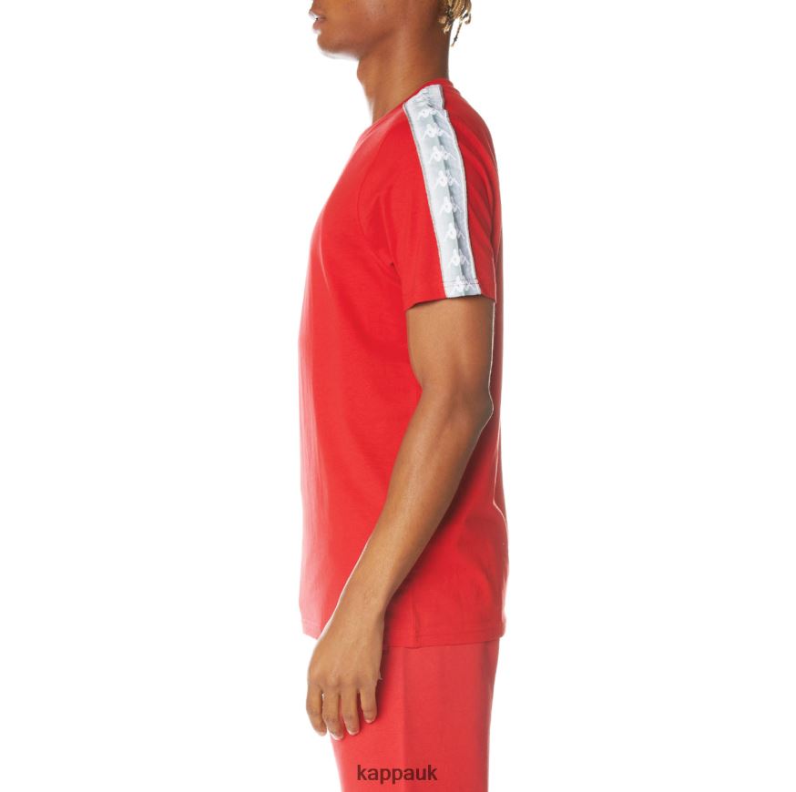 Kappa 222 Banda Dabst T-Shirt Red 408H4N141 - Kappa Tracksuit UK