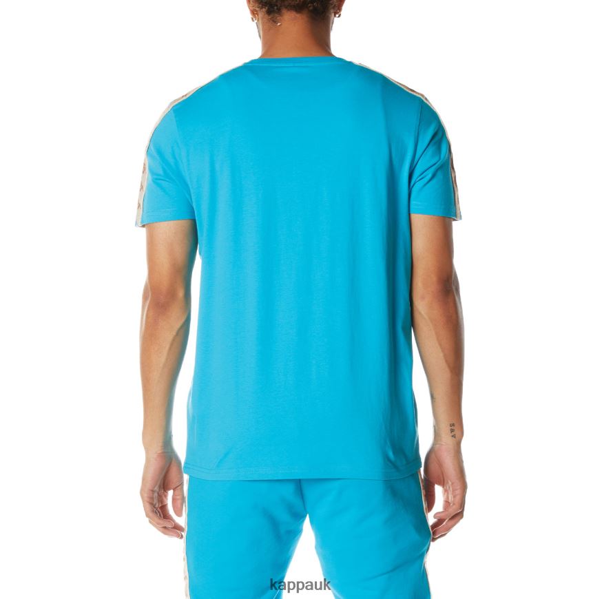 Kappa 222 Banda Deto 2 T-Shirt Dark Aqua 408H4N176 - Kappa Trainers UK