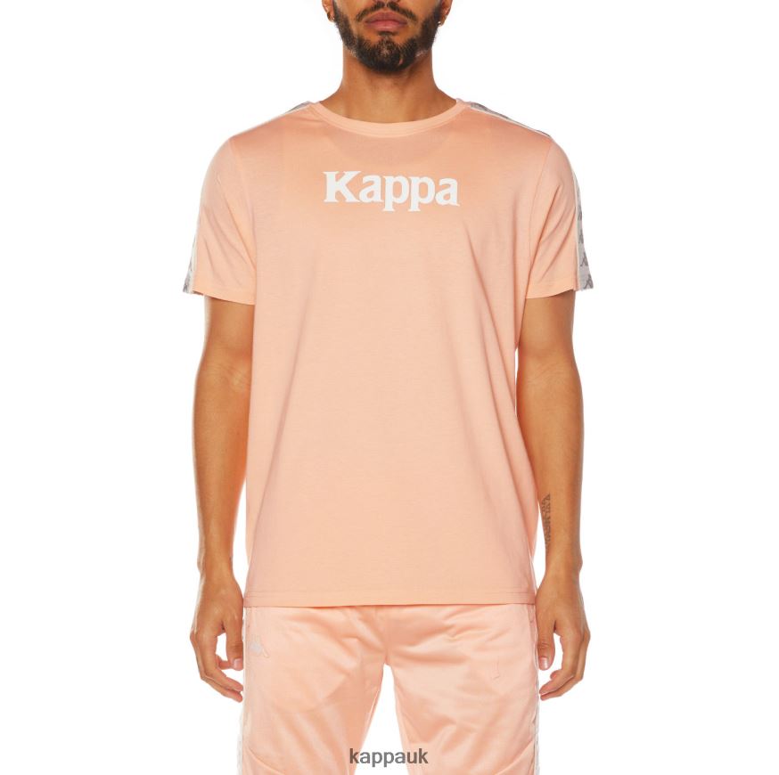 Kappa 222 Banda Deto 2 T-Shirt Peach 408H4N175 - Kappa UK