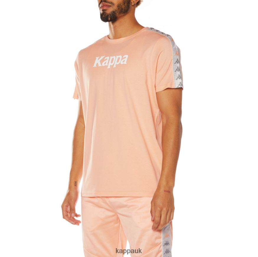 Kappa 222 Banda Deto 2 T-Shirt Peach 408H4N175 - Kappa UK