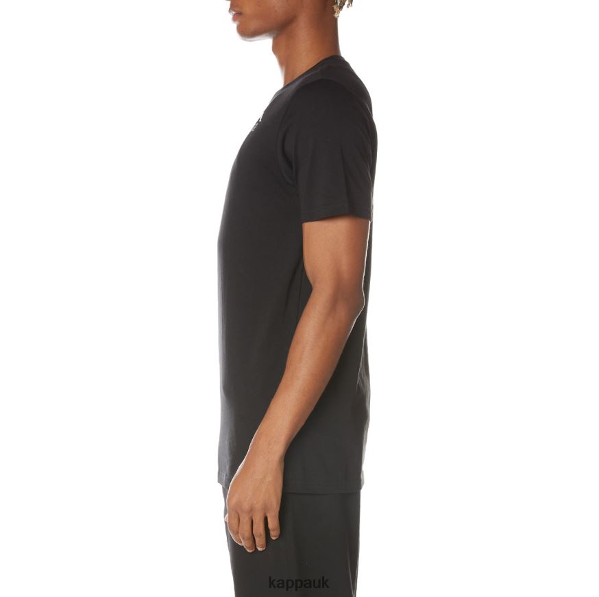 Kappa Authentic Ables T-Shirt Black Jet 408H4N129 - Kappa Tracksuit UK