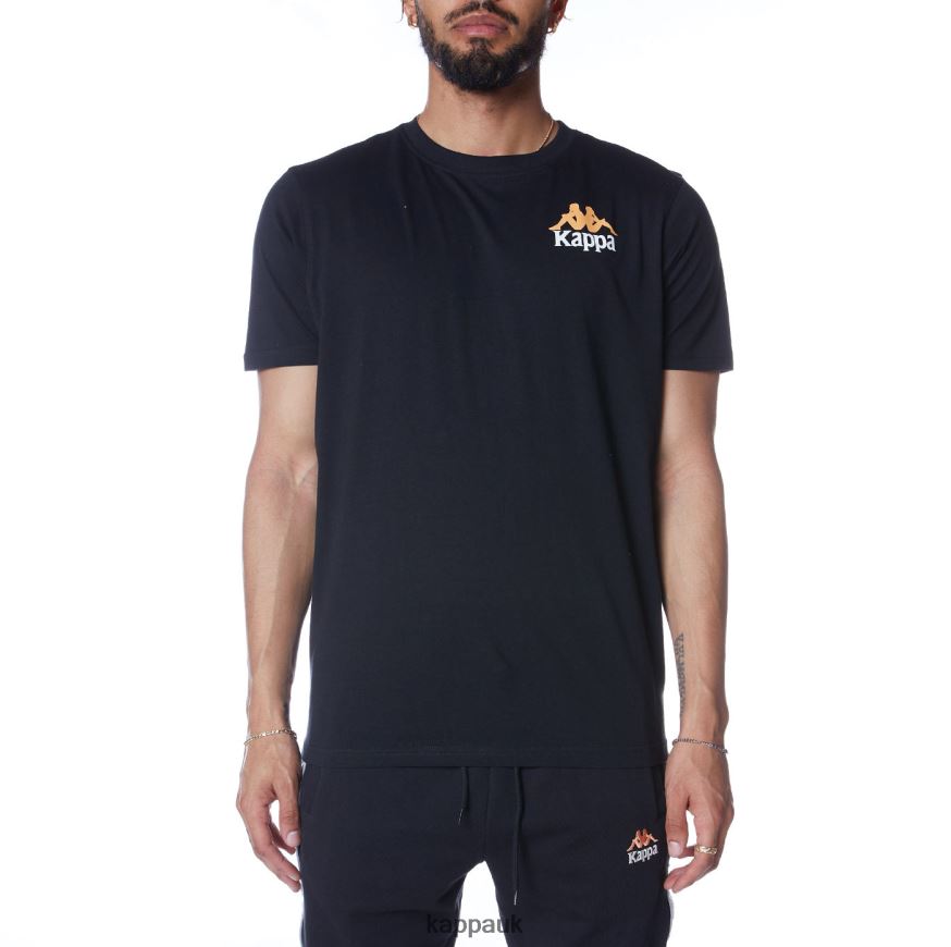 Kappa Authentic Ables T-Shirt Jet Black 408H4N165 - Kappa Tracksuit UK