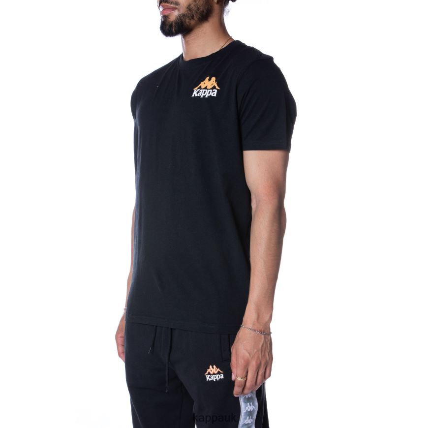 Kappa Authentic Ables T-Shirt Jet Black 408H4N165 - Kappa Tracksuit UK