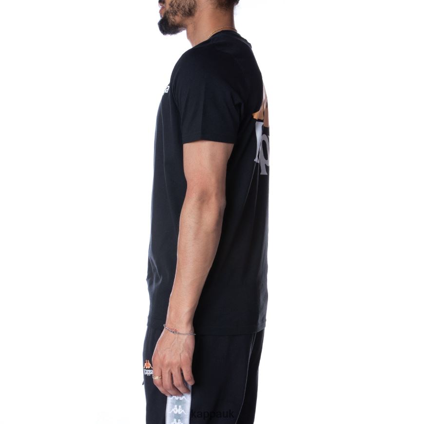 Kappa Authentic Ables T-Shirt Jet Black 408H4N165 - Kappa Tracksuit UK