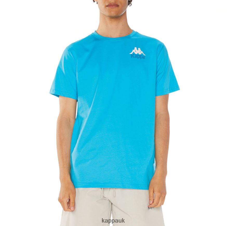 Kappa Authentic Ables T-Shirt Turqoise 408H4N130 - Kappa UK