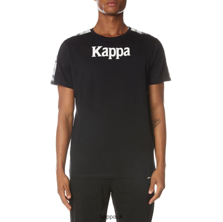 Kappa Authentic Artemis T-Shirt Black Jet 408H4N125 - Kappa Trainers UK