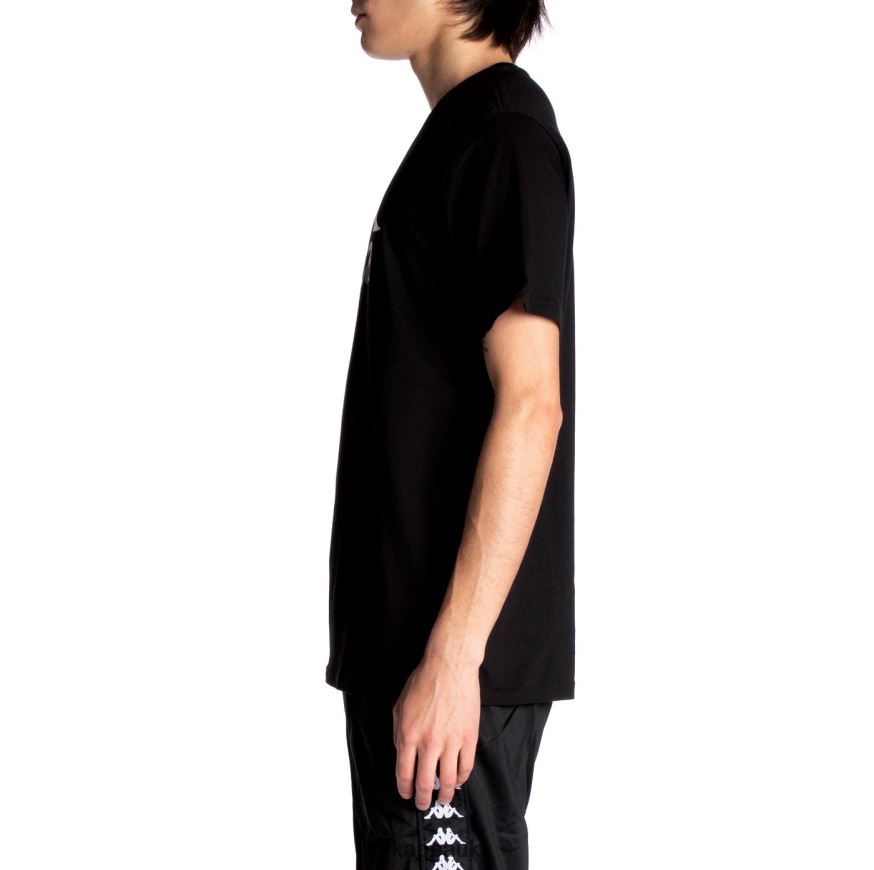 Kappa Authentic Estessi T-Shirt Black Jet 408H4N128 - Kappa Trainers UK