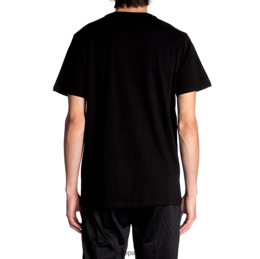 Kappa Authentic Estessi T-Shirt Black Jet 408H4N128 - Kappa Trainers UK