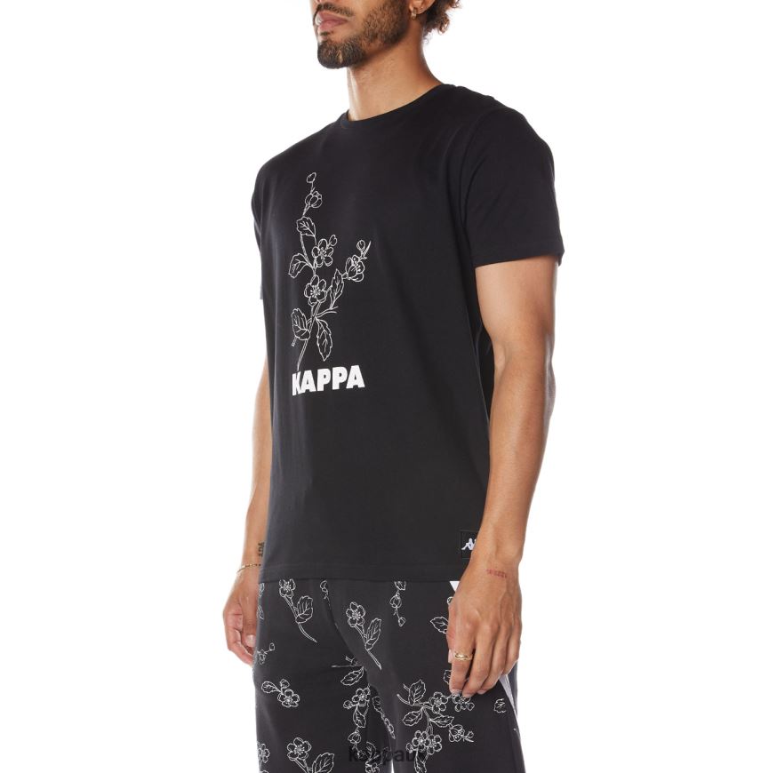 Kappa Authentic Jpn Vitriol T-Shirt Black Smoke 408H4N172 - Kappa UK