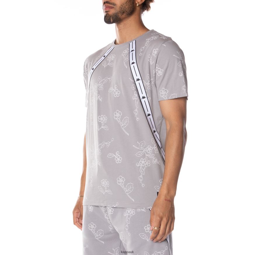 Kappa Authentic Jpn Volfi T-Shirt Grey 408H4N171 - Kappa Tracksuit UK