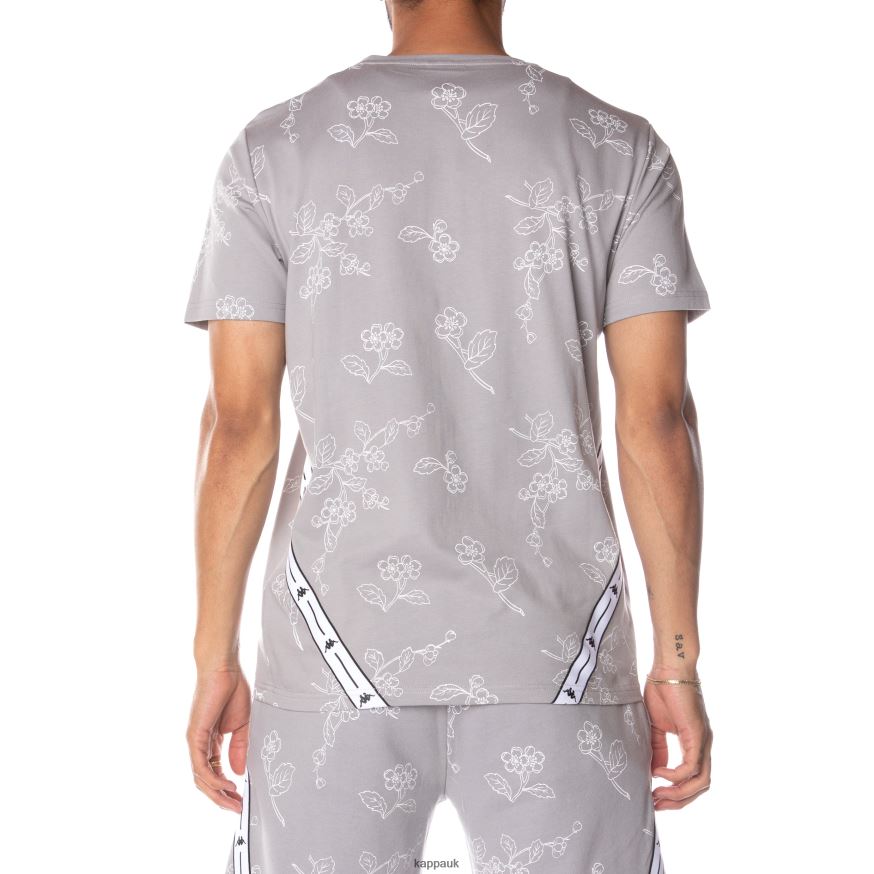 Kappa Authentic Jpn Volfi T-Shirt Grey 408H4N171 - Kappa Tracksuit UK