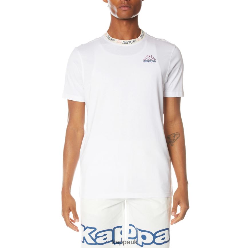 Kappa Logo Datre T-Shirt White 408H4N205 - Kappa UK