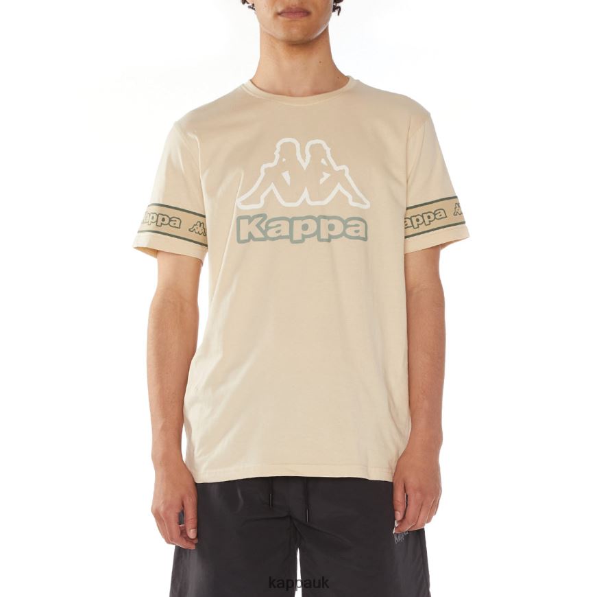 Kappa Logo Owne T-Shirt Beige 408H4N113 - Kappa Trainers UK