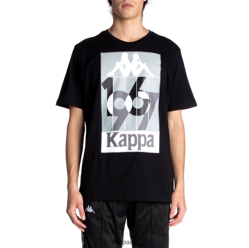Kappa Quinn T-Shirt Black Jet 408H4N139 - Kappa UK